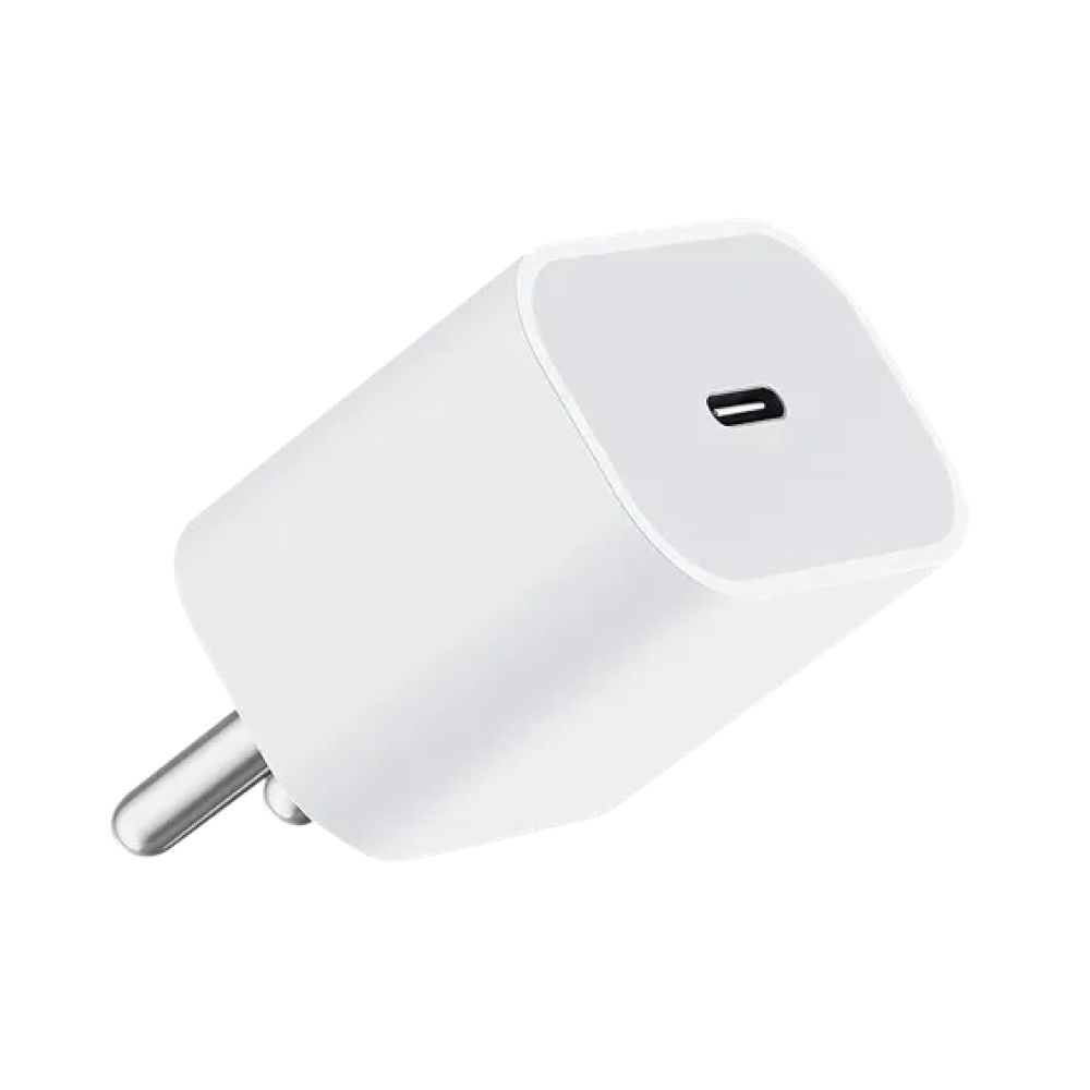 20W Type C Fast Charger (Adapter Only, Safe & Intelligent Protection, White)